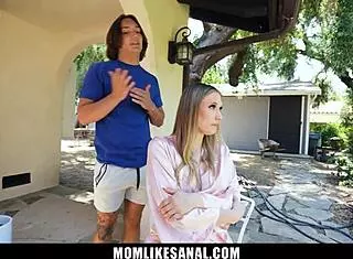 Big ass milf stepmom gets her tight hole stuffed by her stepsons big cock in a hardcore anal session - momlikesanal