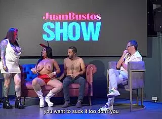 Lalucero in a special Christmas episode of Juan Bustos show