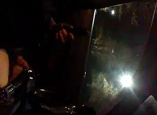 Guy jerks off alone in his car during outdoor solo session.