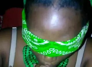 uhh that sloppy double blowjob with fat bbw and huge big black cock on st patricks day felt amazin' with the 3some action