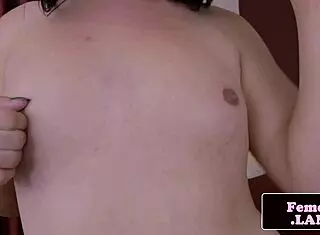 Tranny Amateur Stroking Her Cock In Stockings For First Time Solo Fetish