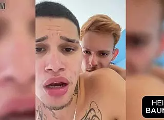 young brazilian moans on neighbor's cock in doggystyle anal