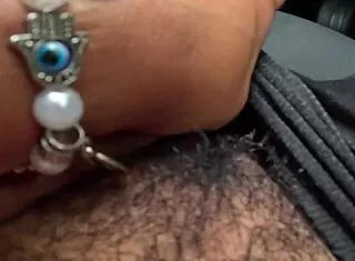 Woman Shows Pussy in Parking Lot, Doorman Wants to Fuck