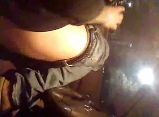 Guy jerks off alone in his car during outdoor solo session.