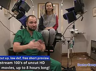 Kalani Luana gets her yearly physical from Dr. Tampa.