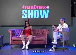 Lalucero in a special Christmas episode of Juan Bustos show