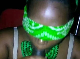 uhh that sloppy double blowjob with fat bbw and huge big black cock on st patricks day felt amazin' with the 3some action