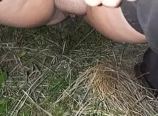 Lesbian Friends Piss And Masturbate In Public Street!