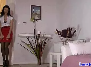 British girl teases on webcam intensely