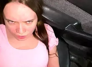 Stepdaughter Learns Lesson About Panties in Car with Stepfather