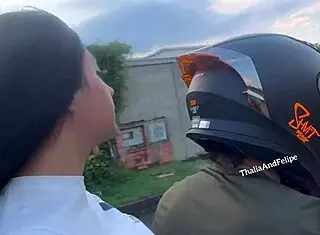 Colombian college girl cheats on boyfriend with stranger in passionate sex.