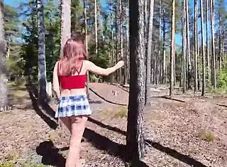 Cute Teen Bent Over for Public Ass Fucking!
