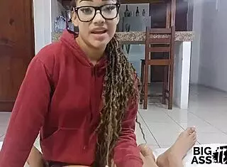 stepsister turned 18 asks for first porn video she's addicted to anal sex with creamy pussy xvideos big ass