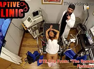 Naked Behind The Scenes From Melany Lopez In Remote Interrogation Center With Bloopers And Gyno Exam Bondage