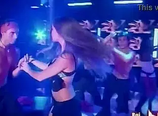 giorgia palmas performs sexy dance on cdlive with italian and spanish flair