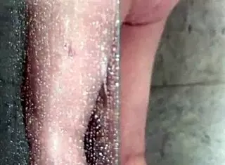 Wife caught fucking shower head