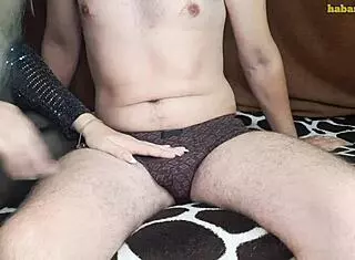 Sexy Roommate in Lingerie Moans Loudly from Intense Orgasm!