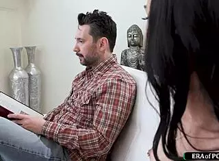 stepdaughter gets her tight blonde pussy and ass fist fucked by stepdad with monster cock 😈