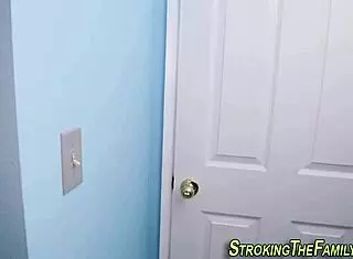 cute blonde shemale masturbates with big rubber dildo in wet vagina squirting orgasm on cam