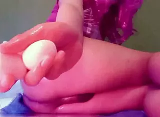 Tranny Maddy Diamond Feels Intense Pleasure Putting Anal Eggs In Tight Ass Solo