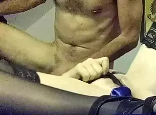 Clothed French slut in satin red dress contrasts doggystyle fuck with ass licking rimjob