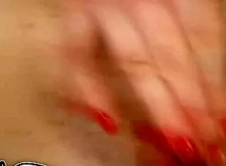 oh wow, this young institute student in red bra skips panties for hairy pussy vibrator masturbation to orgasm