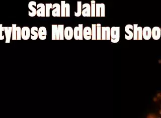 Sarah Jain Pantyhose Modeling Shoot