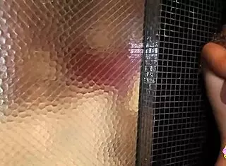 Extremely beautiful Natasha Nice and sexy lesbian friend Jessie Rogers kiss in shower