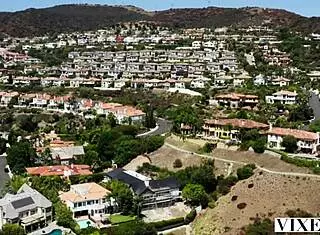 Vixen besties Violet Starr and Gal Ritchie, gorgeous curvy brunettes, love sharing a cock in a horny FFM threesome with riding and squirting.