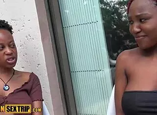 We're hot black stepsisters getting banged raw by our bwc stepdad in kinky threesome