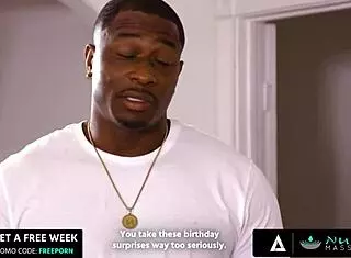 I get so turned on during hot interracial nuru massage with cute Mia Moore and boyfriend's huge cock