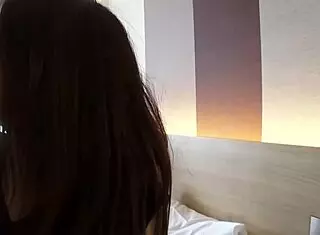 Amateur big tits asian japanese nurse hooks up for hotel sex and squirting after