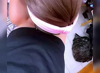 Blonde college girl looks innocent in class but swallows cock deep in homemade petite Mexican student roleplay