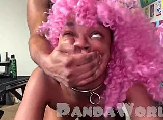 ebony slut squirting from bbc anal in interracial mmff deepthroat!!