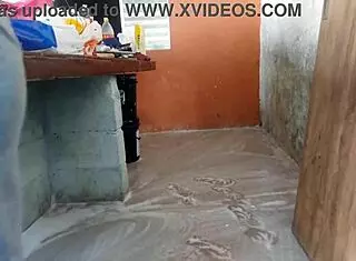 Baixinha Gostosa Maid Grabs Husband Cock for Rough Lick Cunilingus in Homemade Brazilian Workout