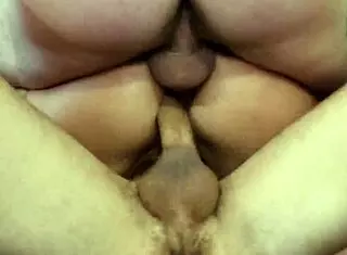 Doble anal hardcore pounding on Nuria Millan with big cock double penetration! 🔥