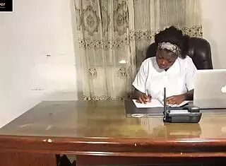 Cock choice saves her job in intense assfuck