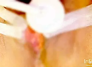 I bound that Asian girl for clit masturbation with BDSM massage