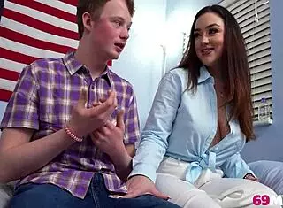 Cassie Lenoir SHOWS him all sorts of KINKY TRICKS with mother-in-law twist!