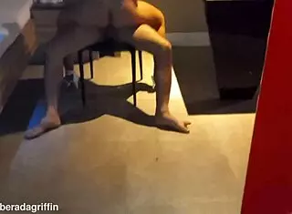 Placed Husband's Friend In Chair And Rode His Cock As Liberated Wife Griffin