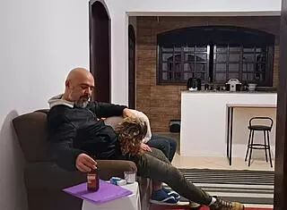 She Faces Eviction Without Rent so Offers Footjob and Wet Pussy Ride in Cowgirl Missionary Workout Roleplay