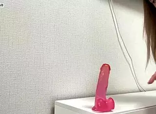 Deep Cock Sucking and Anal Masturbation with Redhead Girlfriend in Close-Up Homemade Massage