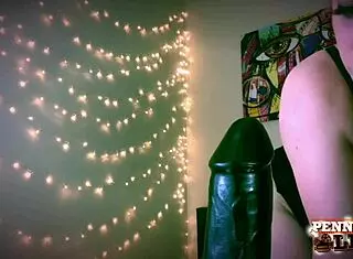 Penny Pax teases viewers with her solo play using huge bbc dildo in hot big pussy session