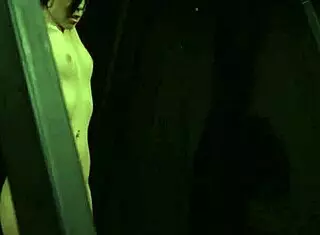 Rough maledom involves spanking tied up sub with tattoo before facial finish