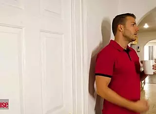 Horny Step Uncle Pounds Long-Haired Niece's Shaved Pussy Deep in Doggystyle