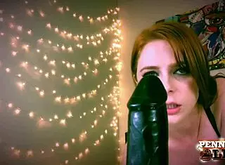 Penny Pax teases viewers with her solo play using huge bbc dildo in hot big pussy session