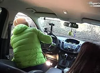 hey check lili charmelle behind scenes with outdoor car fuck creampie cowgirl ride and handjob