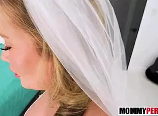 Step Mother Gets Step Son Ready for Wedding Night with Taboo Old and Young Action!