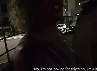 oh man, i'm having sex with this stranger in the alley near home, including pov blowjob and close-up kissing on her small tits and natural ass