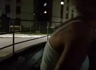 oh man, i'm having sex with this stranger in the alley near home, including pov blowjob and close-up kissing on her small tits and natural ass